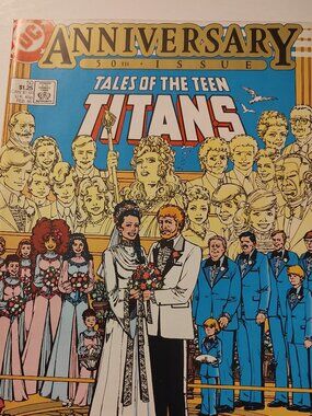 TALES OF THE NEW TEEN TITANS # 50 WEDDING OF WONDER GIRL  AND TERRY LONG
